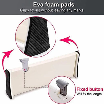 Organizer for Drawers with Adjustable Dividers