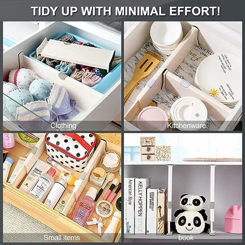 Organizer for Drawers with Adjustable Dividers
