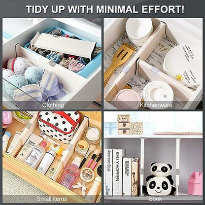 Organizer for Drawers with Adjustable Dividers