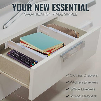 Organizer for Drawers with Adjustable Dividers