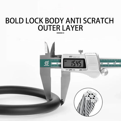 Compact Portable Combination Cable Lock for Bikes – Secure Protection
