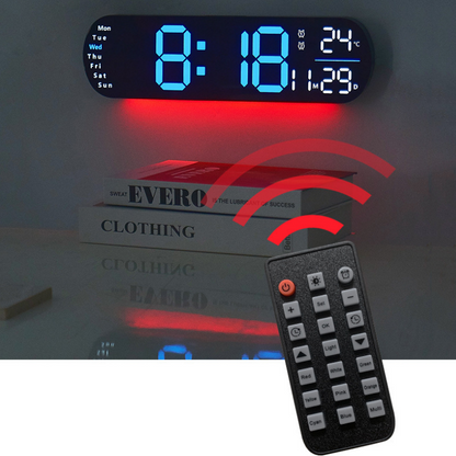 LED Digital Wall Clock – Multifunctional Decorative Timepiece