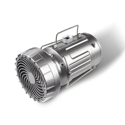 Portable Solar Light and Fan Combo for Outdoor Adventures