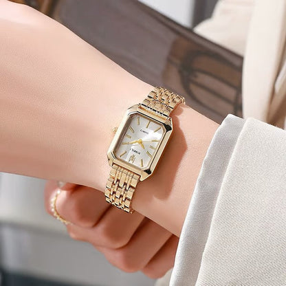 Elegant Rectangular Quartz Watch for Women
