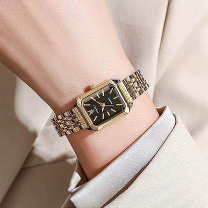 Elegant Rectangular Quartz Watch for Women