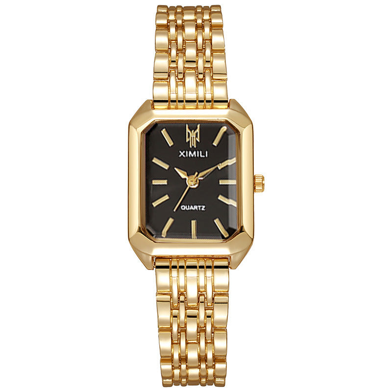 Elegant Rectangular Quartz Watch for Women