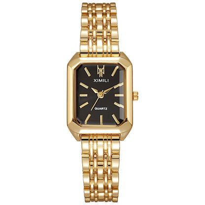 Elegant Rectangular Quartz Watch for Women