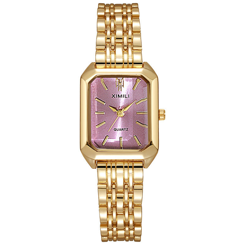 Elegant Rectangular Quartz Watch for Women
