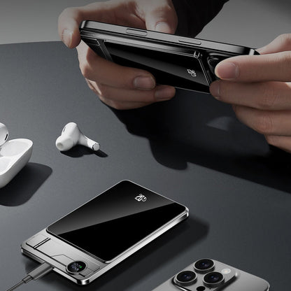 Dual-Mode Magnetic Power Bank with Built-in Stand for Convenient Charging