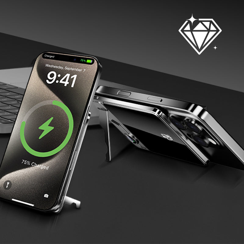 Dual-Mode Magnetic Power Bank with Built-in Stand for Convenient Charging