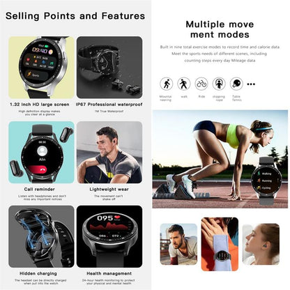 Smartwatch with Built-in Headphones – 2-in-1 Device