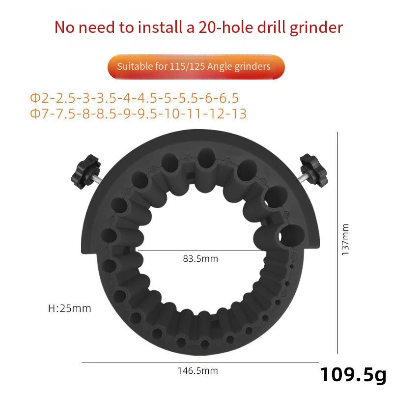 Versatile Drill Bit Sharpener for Angle Grinders