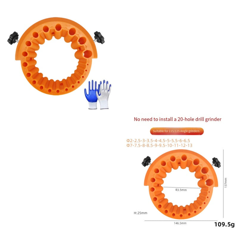 Versatile Drill Bit Sharpener for Angle Grinders