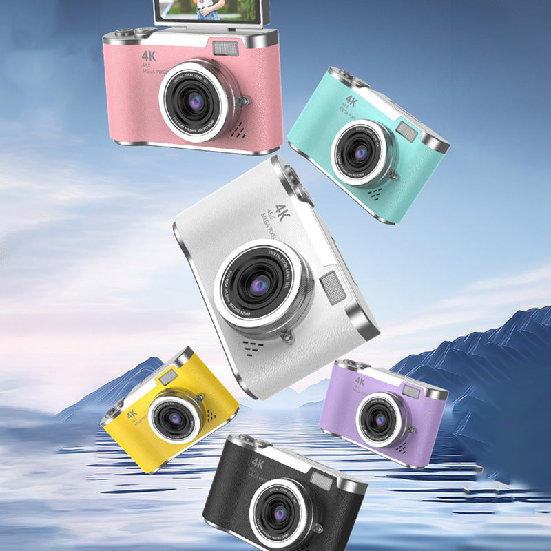 4K HD Digital Camera with Flip-Screen Display