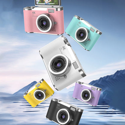 4K HD Digital Camera with Flip-Screen Display