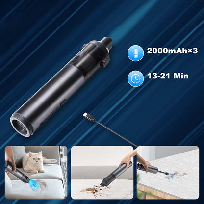 Cordless Car Vacuum Cleaner – High-Performance Handheld for Easy Detailing