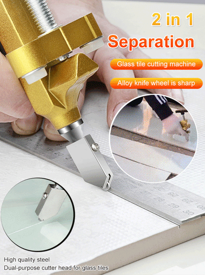 Precision Tile & Glass Cutter with Ergonomic Handle