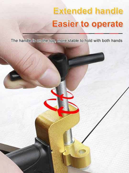 Precision Tile & Glass Cutter with Ergonomic Handle
