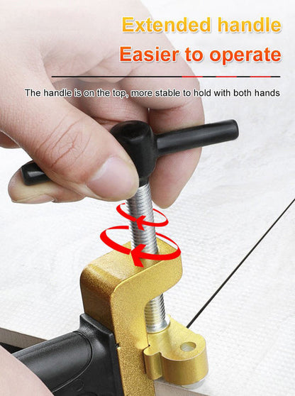 Precision Tile & Glass Cutter with Ergonomic Handle