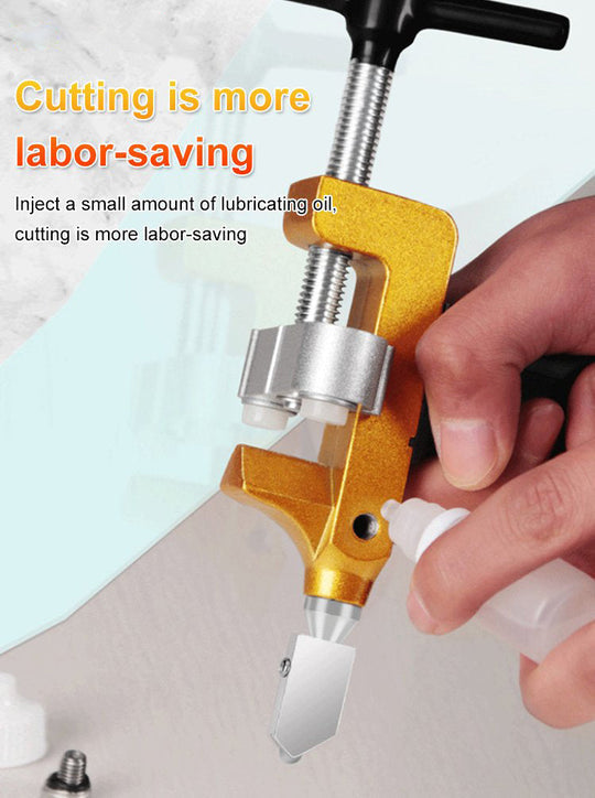 Precision Tile & Glass Cutter with Ergonomic Handle