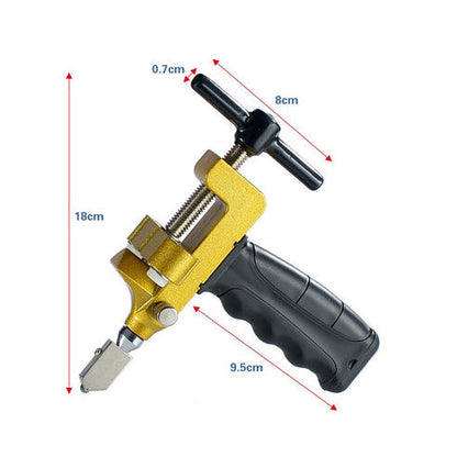 Precision Tile & Glass Cutter with Ergonomic Handle