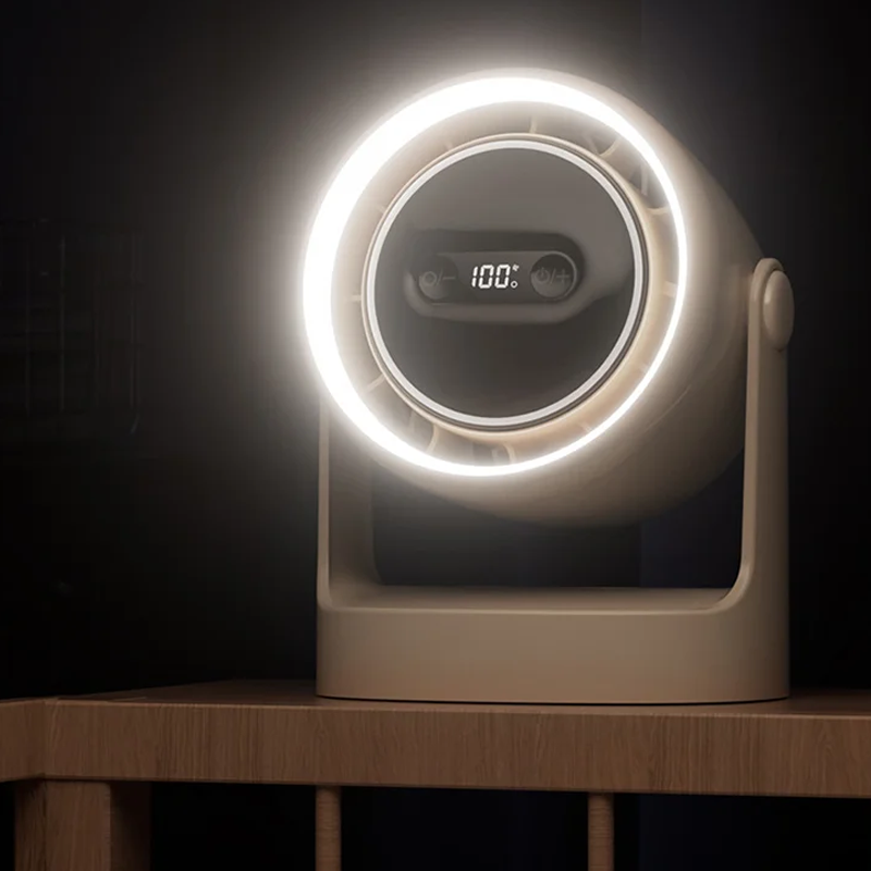 Mini Fan with 3-in-1 LED Light and Built-in Aromatherapy Diffuser