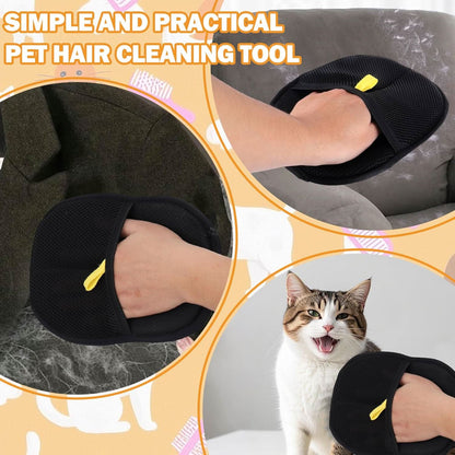 Pet Hair Eraser Gloves for Effortless Clean-Up