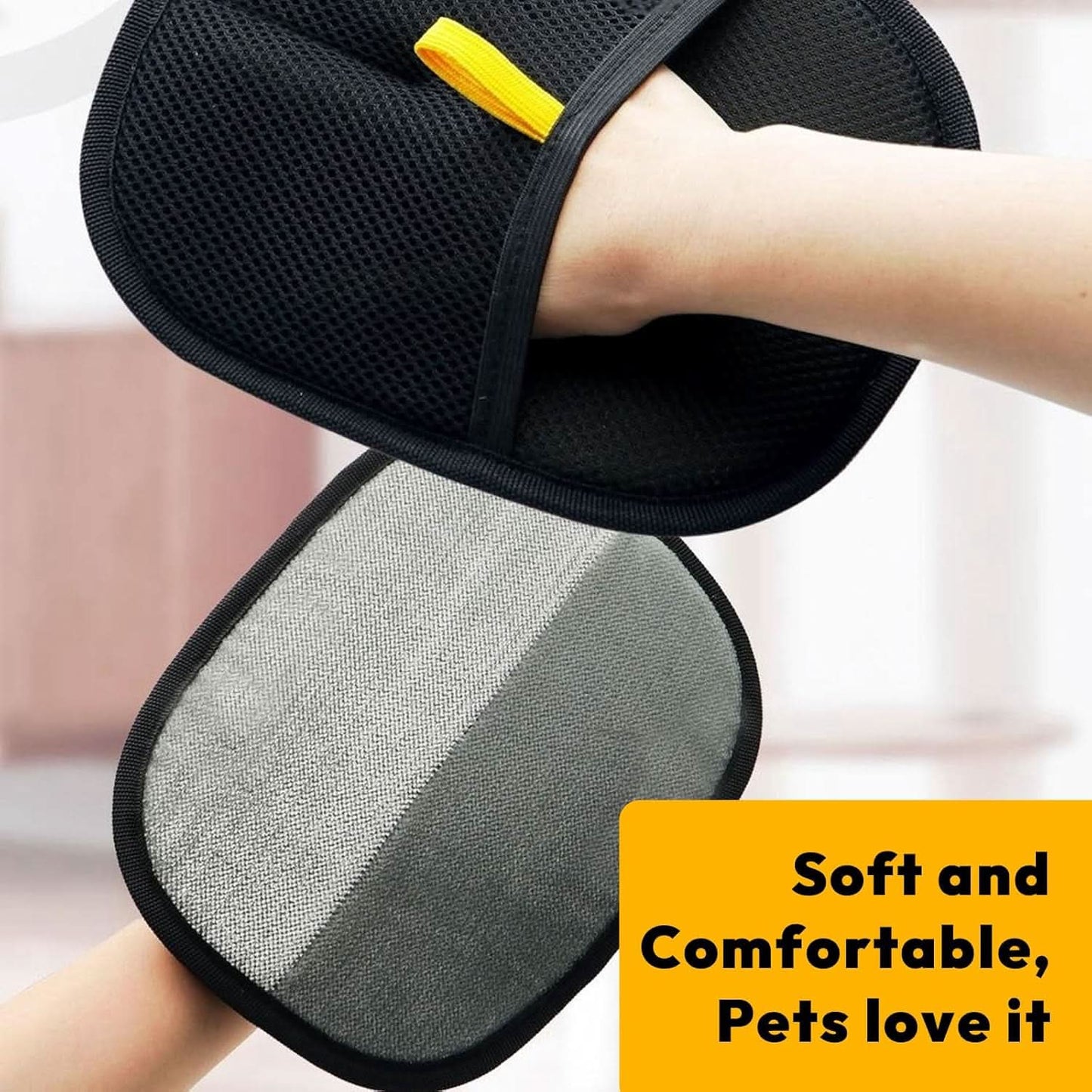 Pet Hair Eraser Gloves for Effortless Clean-Up
