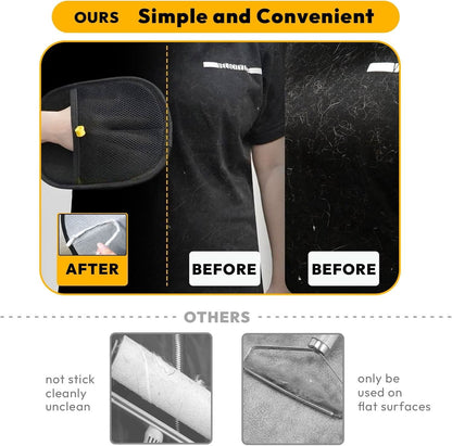 Pet Hair Eraser Gloves for Effortless Clean-Up