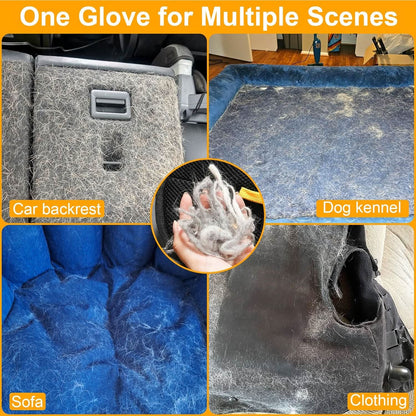 Pet Hair Eraser Gloves for Effortless Clean-Up