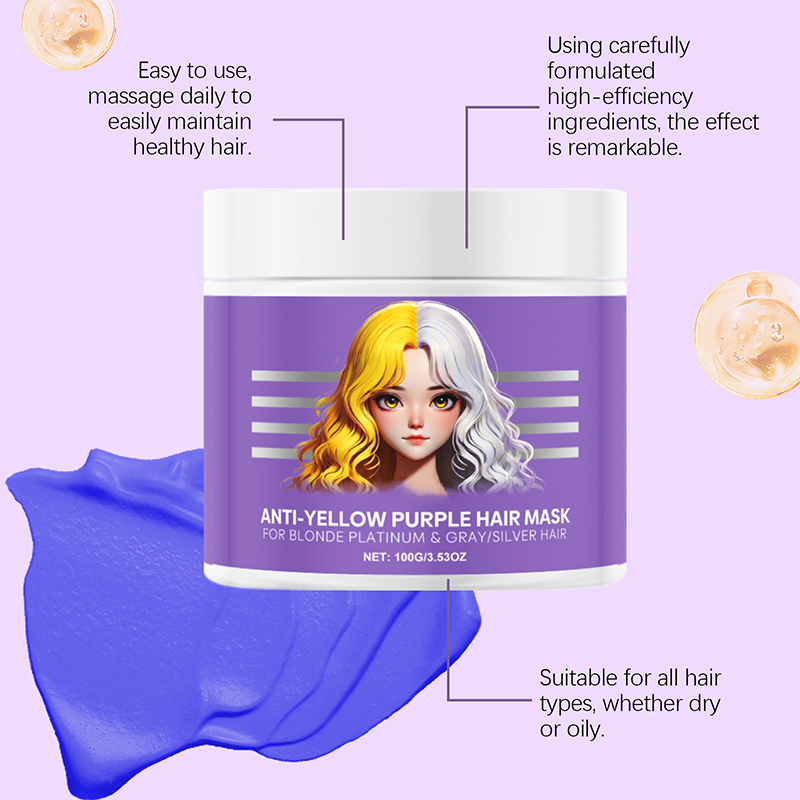 CoolTone Hair Mask for Radiant Blondes & Grays | Violet Color Care