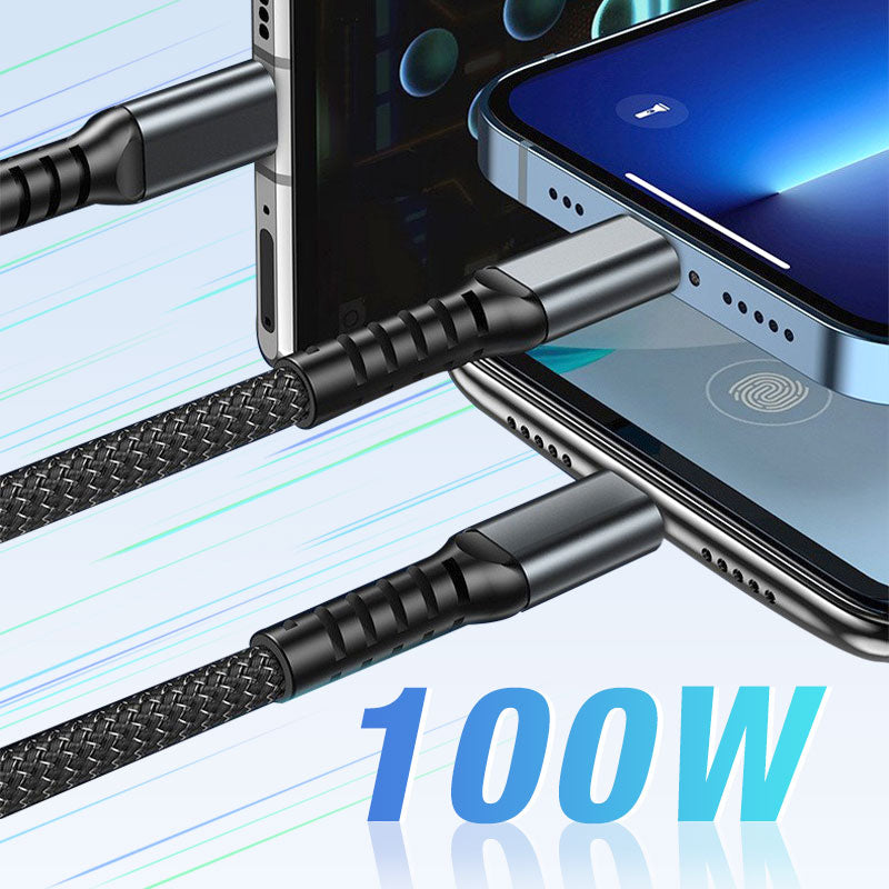 Versatile 3-in-1 Charging Cable with LED | 1.2m Length | Multi-Device Compatibility