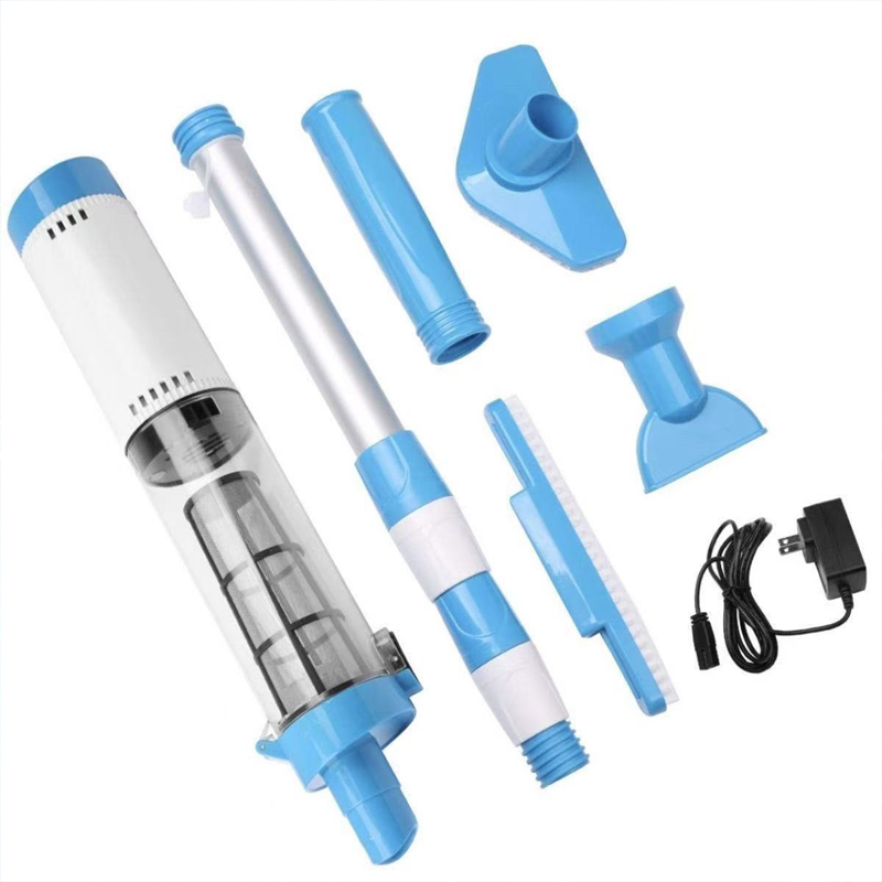 Versatile Cordless Pool Cleaner with Three Brush Attachments