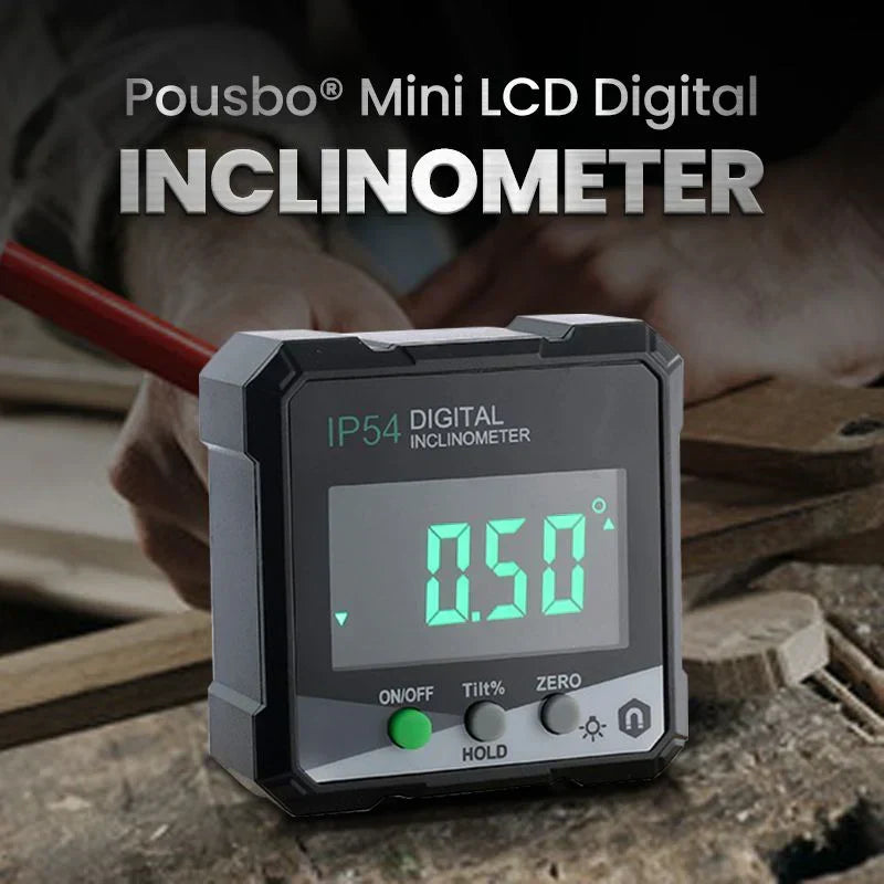 Precision Angle Finder with Laser & Magnetic Base | ±0.2° Accuracy | Rotating LCD Display | USB-C Rechargeable | IP54 Rated