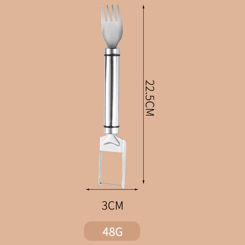 Stainless Steel 2-in-1 Watermelon Fork and Knife Set