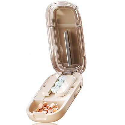 Compact Pill Cutter & Storage Solution
