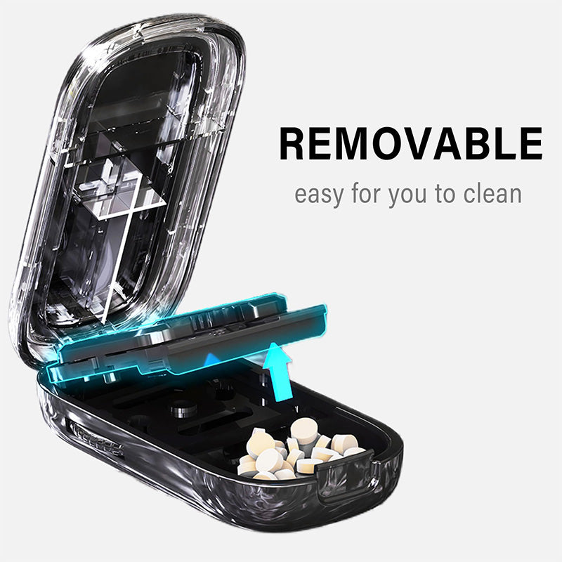 Compact Pill Cutter & Storage Solution