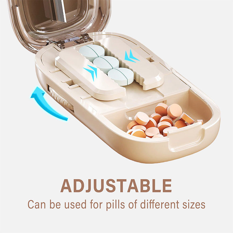 Compact Pill Cutter & Storage Solution