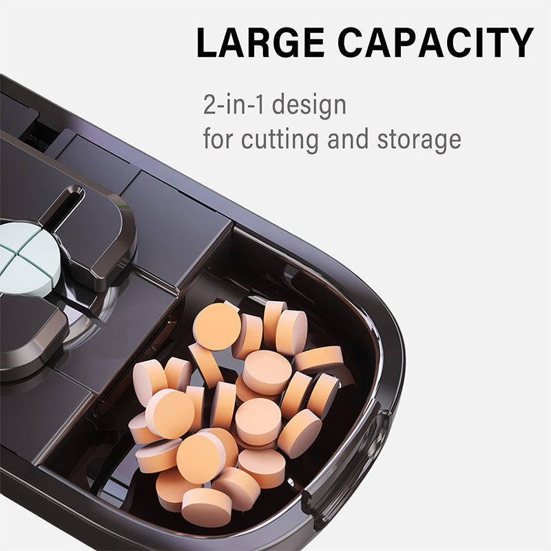 Compact Pill Cutter & Storage Solution