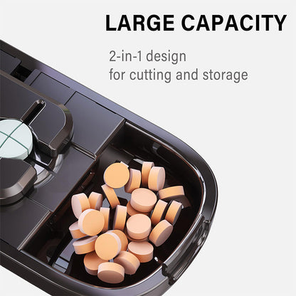 Compact Pill Cutter & Storage Solution