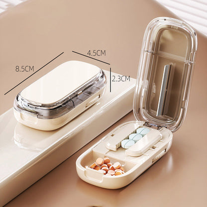 Compact Pill Cutter & Storage Solution