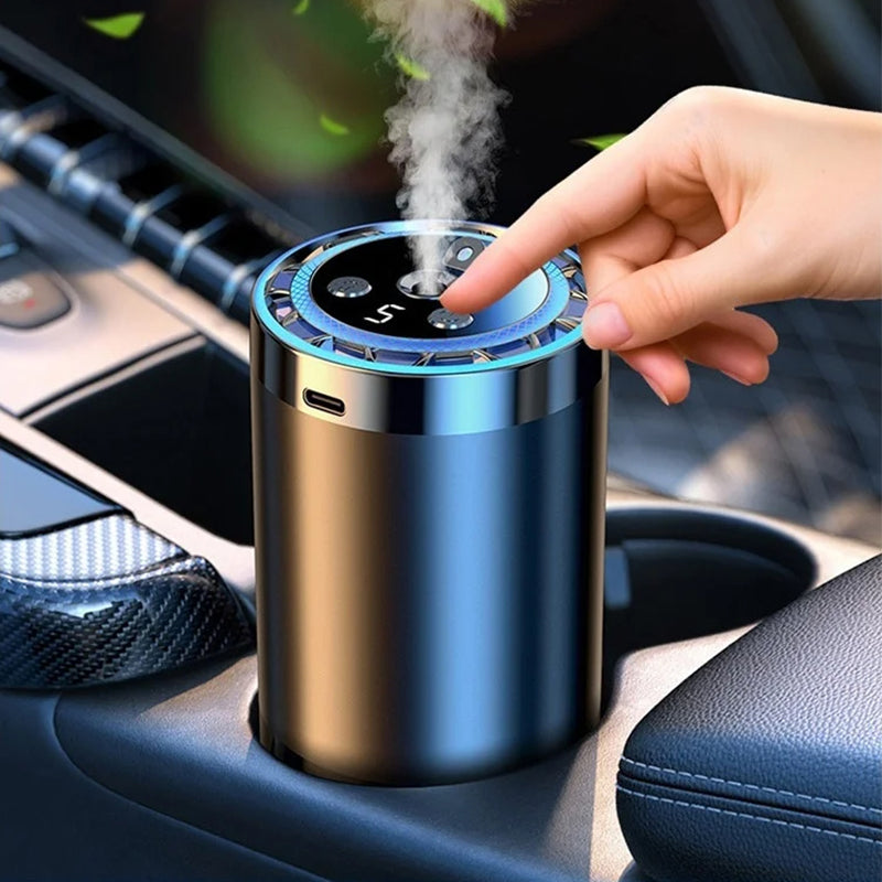 Smart Car Fragrance Dispenser | Adjustable Mist & Light Features