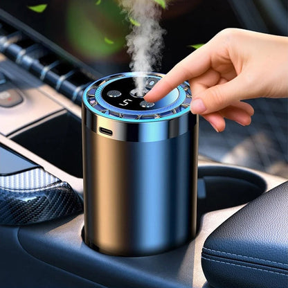 Smart Car Fragrance Dispenser | Adjustable Mist & Light Features