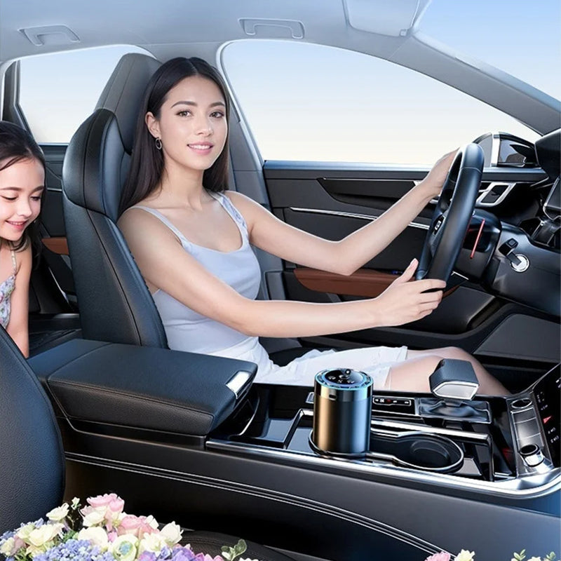 Smart Car Fragrance Dispenser | Adjustable Mist & Light Features