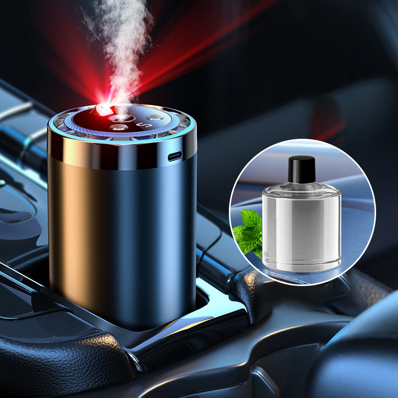 Smart Car Fragrance Dispenser | Adjustable Mist & Light Features