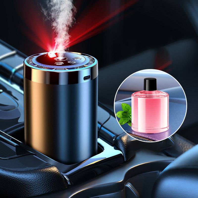Smart Car Fragrance Dispenser | Adjustable Mist & Light Features