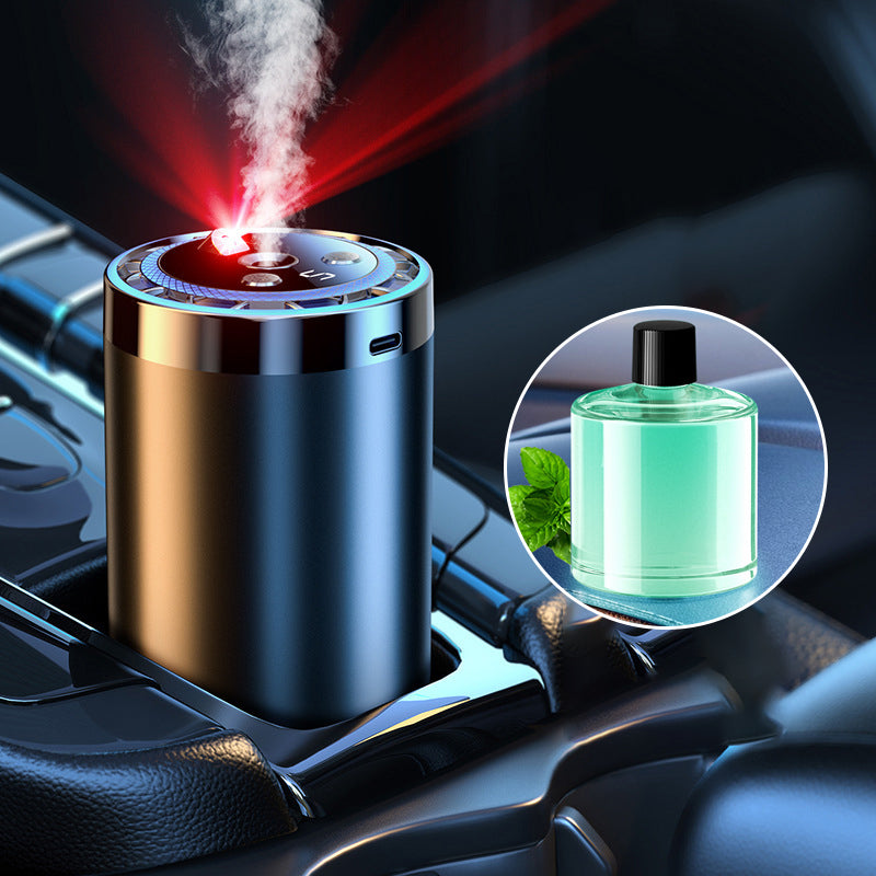 Smart Car Fragrance Dispenser | Adjustable Mist & Light Features