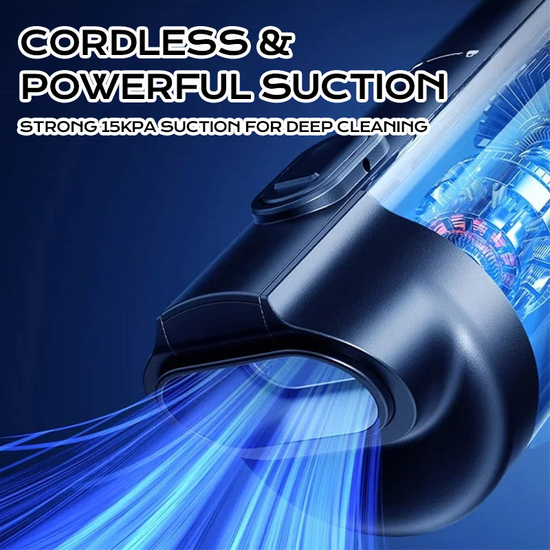 Handheld Vacuum Cleaner for Effortless Cleaning with 5 Versatile Attachments