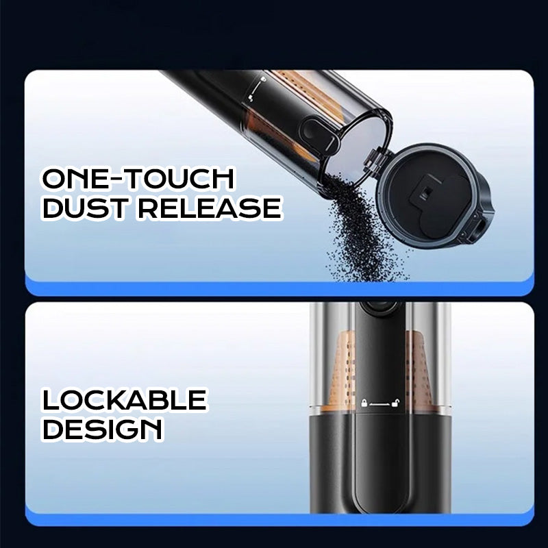 Handheld Vacuum Cleaner for Effortless Cleaning with 5 Versatile Attachments