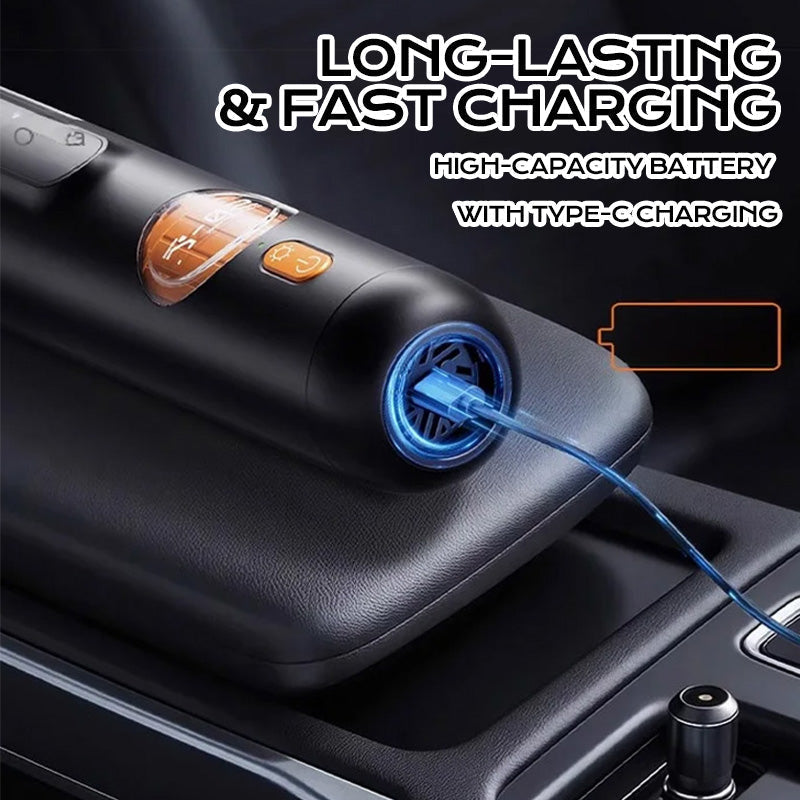 Handheld Vacuum Cleaner for Effortless Cleaning with 5 Versatile Attachments